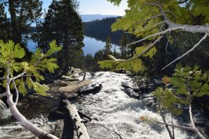 Hiking to Cascade Falls can be exhilarating and picturesque overlooking Cascade Lake and up into Desolation Wilderness - the source of the water from snowmelt.