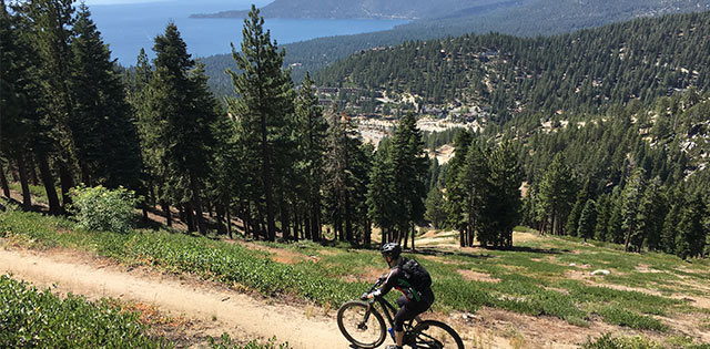 incline flume mountain bike trail lake tahoe