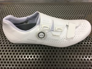 Bike specific road cycling shoes offer comfort and power do to their stiff soles.