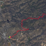 Kingsbury Stinger Trail Out/Back Map