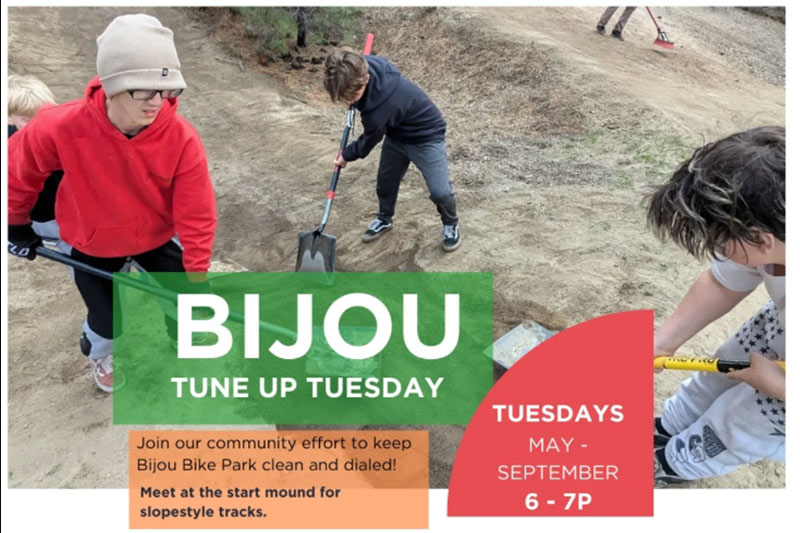 Tune Up Tuesdays at Bijou Bike Park south Lake Tahoe