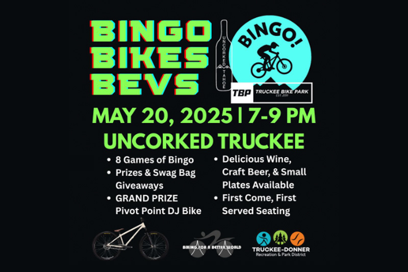 Bingo, Bikes, Bevs for Truckee bike Park